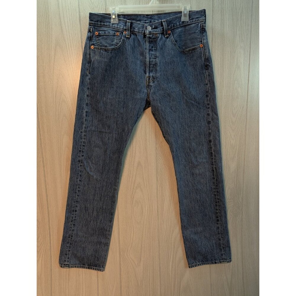 Levi's 501XX Jeans Mens 33X32 Button Fly Straight Leg Denim Medium Wash Workwear